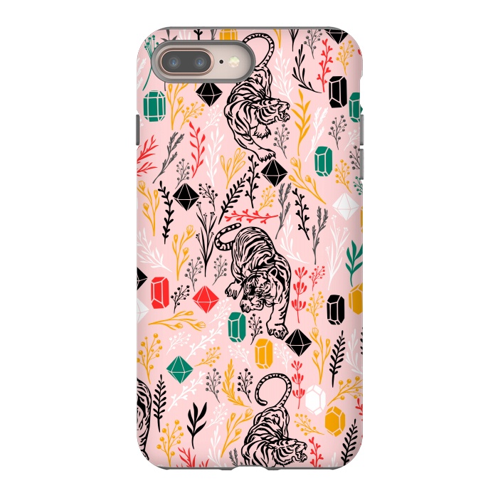 iPhone 7 plus StrongFit Cute Tiger by Karolina