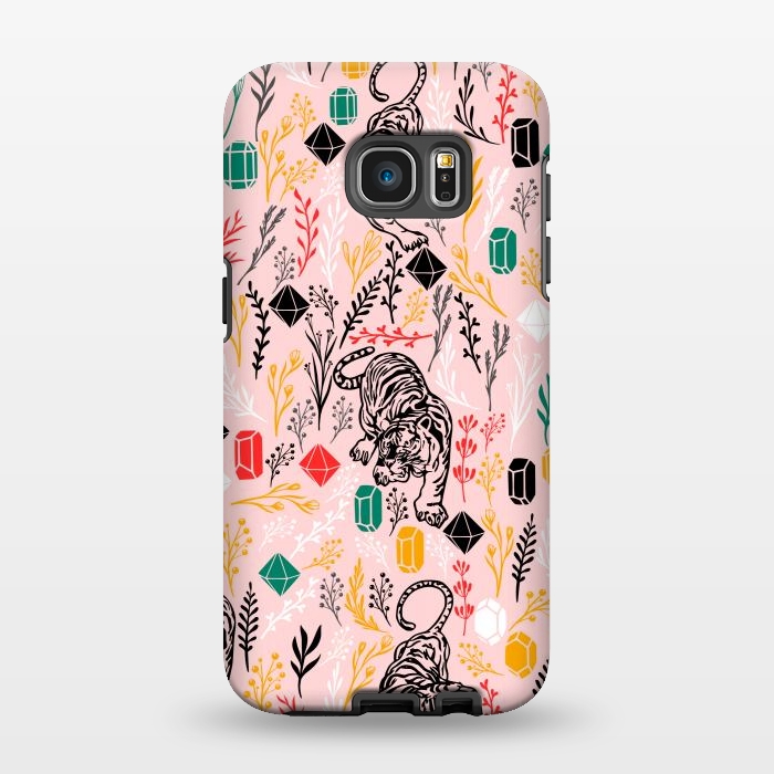 Galaxy S7 EDGE StrongFit Cute Tiger by Karolina
