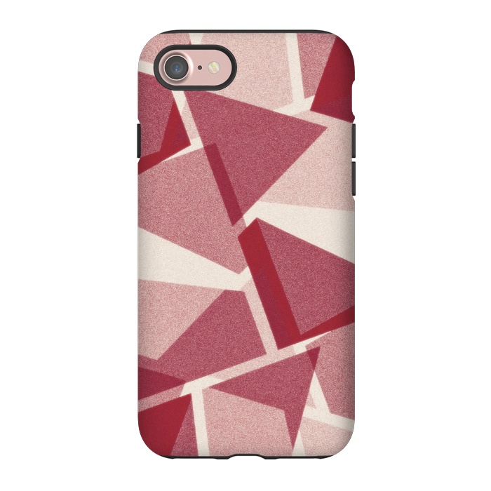 iPhone 7 StrongFit Dark pink geometric by Jms