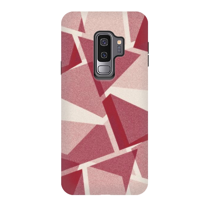 Galaxy S9 plus StrongFit Dark pink geometric by Jms