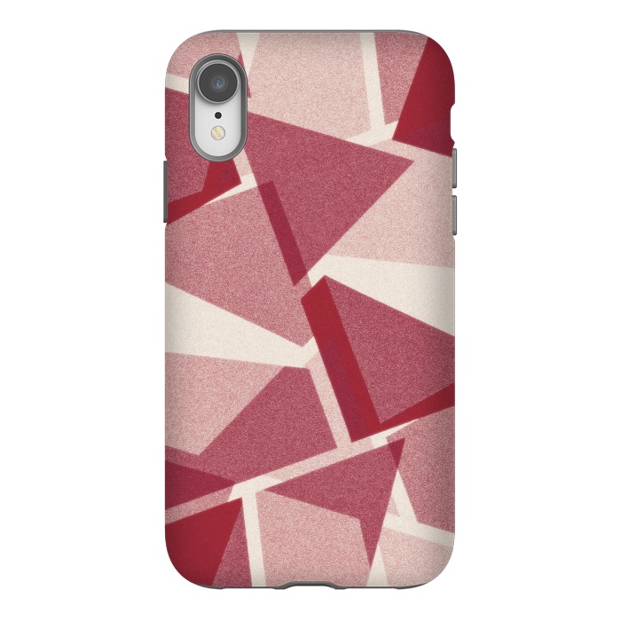 iPhone Xr StrongFit Dark pink geometric by Jms