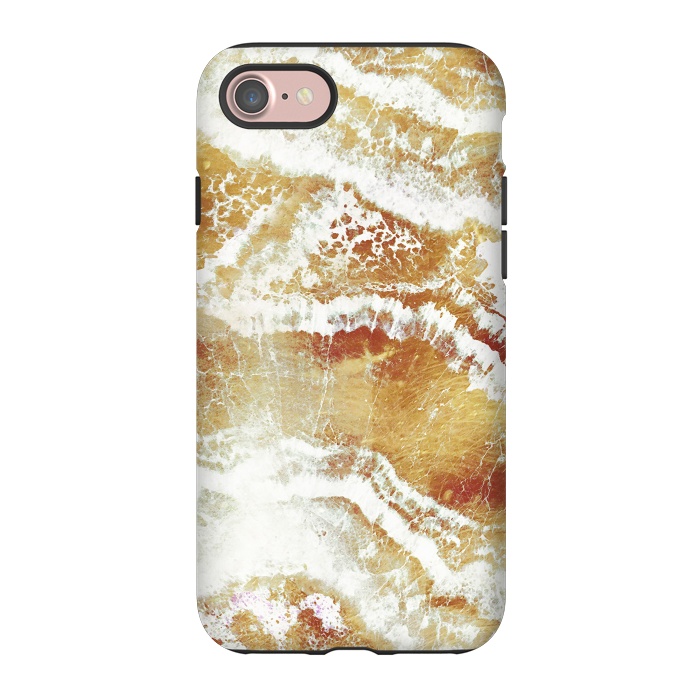 iPhone 7 StrongFit Golden foil marble art by Oana 