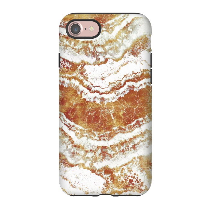 iPhone 7 StrongFit Gold agate marble art by Oana 