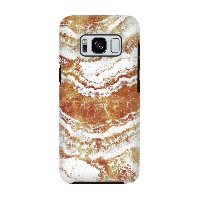 Galaxy S8 StrongFit Gold agate marble art by Oana 