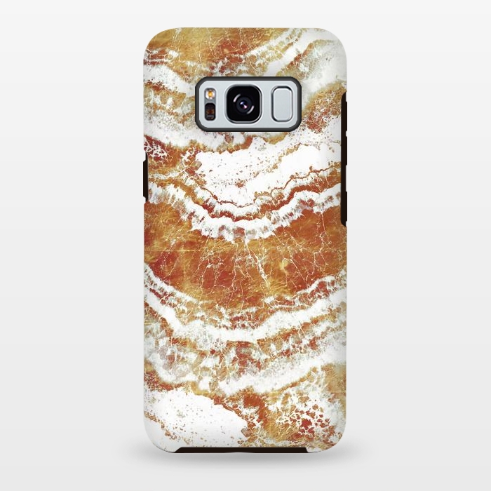 Galaxy S8 plus StrongFit Gold agate marble art by Oana 