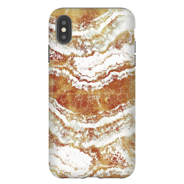 iPhone Xs Max StrongFit Gold agate marble art by Oana 
