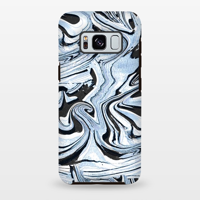 Galaxy S8 plus StrongFit Liquid marble street art by Oana 