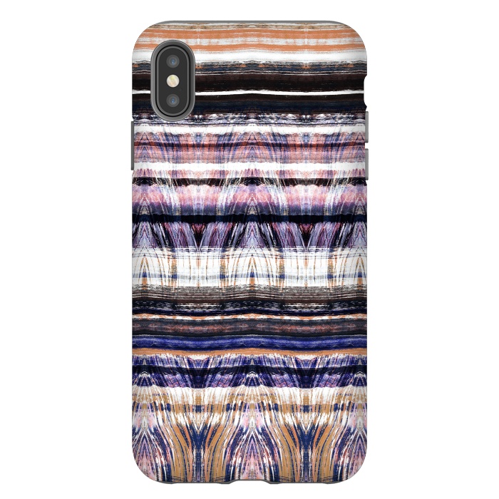 iPhone Xs Max StrongFit Ethnic brushstroke stripes by Oana 