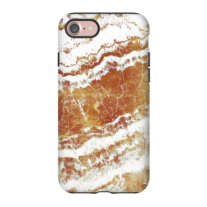 iPhone 7 StrongFit gold agate marble waves by Oana 
