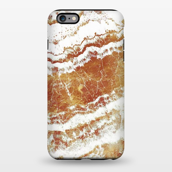 iPhone 6/6s plus StrongFit gold agate marble waves by Oana 