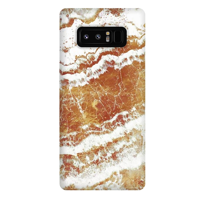 Galaxy Note 8 StrongFit gold agate marble waves by Oana 