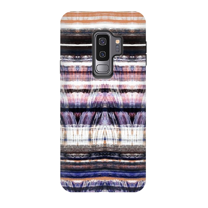 Galaxy S9 plus StrongFit Ethnic brushstrokes  pattern by Oana 