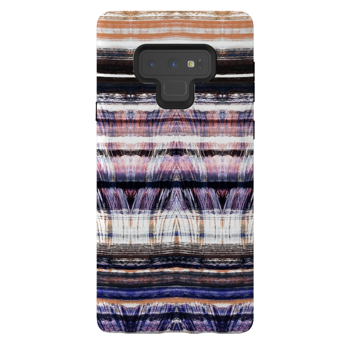Galaxy Note 9 StrongFit Ethnic brushstrokes  pattern by Oana 