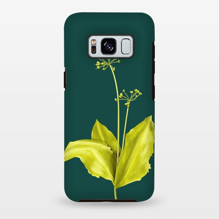 Galaxy S8 plus StrongFit Wild Garlic Green Plant Botanical Art by Boriana Giormova