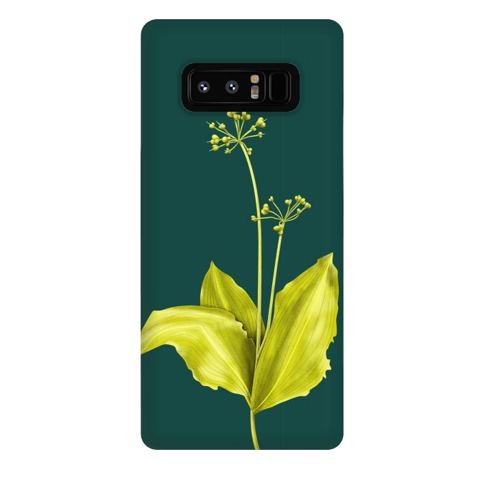 Galaxy Note 8 StrongFit Wild Garlic Green Plant Botanical Art by Boriana Giormova