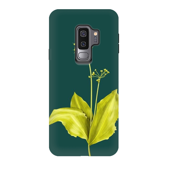 Galaxy S9 plus StrongFit Wild Garlic Green Plant Botanical Art by Boriana Giormova