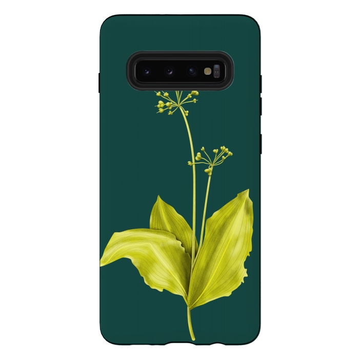 Galaxy S10 plus StrongFit Wild Garlic Green Plant Botanical Art by Boriana Giormova