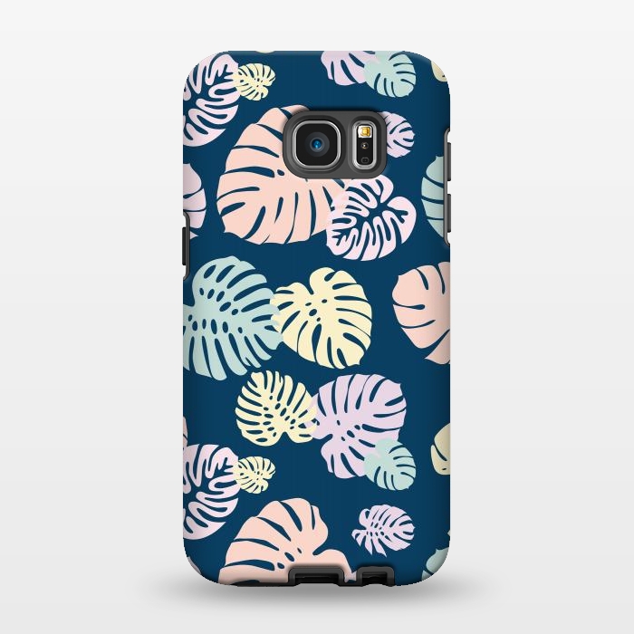 Galaxy S7 EDGE StrongFit Multicolor Tropical Leaves 2 by Bledi
