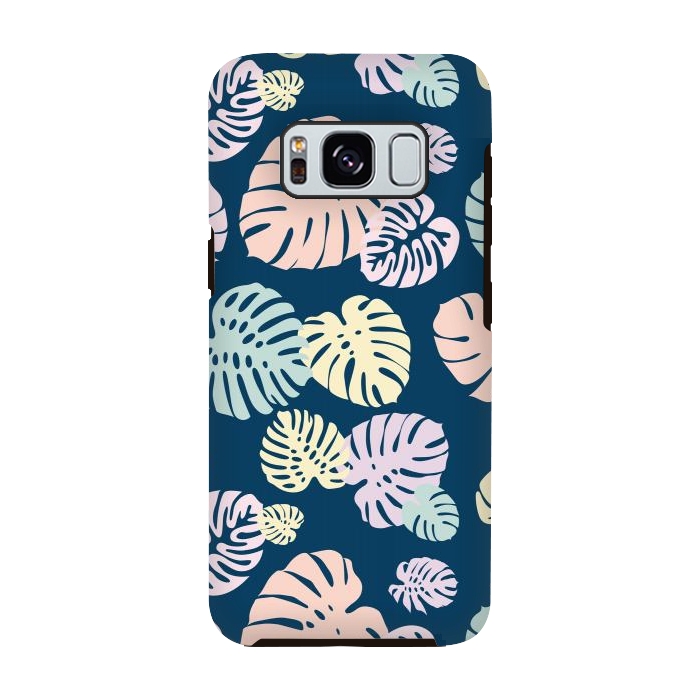 Galaxy S8 StrongFit Multicolor Tropical Leaves 2 by Bledi
