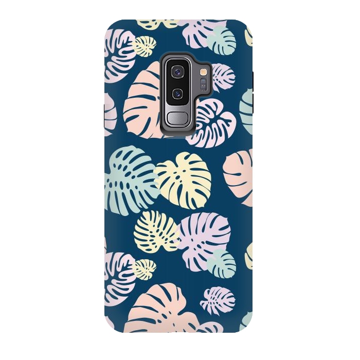 Galaxy S9 plus StrongFit Multicolor Tropical Leaves 2 by Bledi