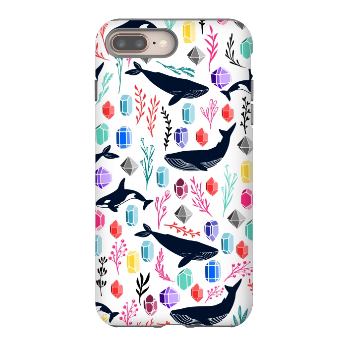 iPhone 7 plus StrongFit Cute Whale by Karolina