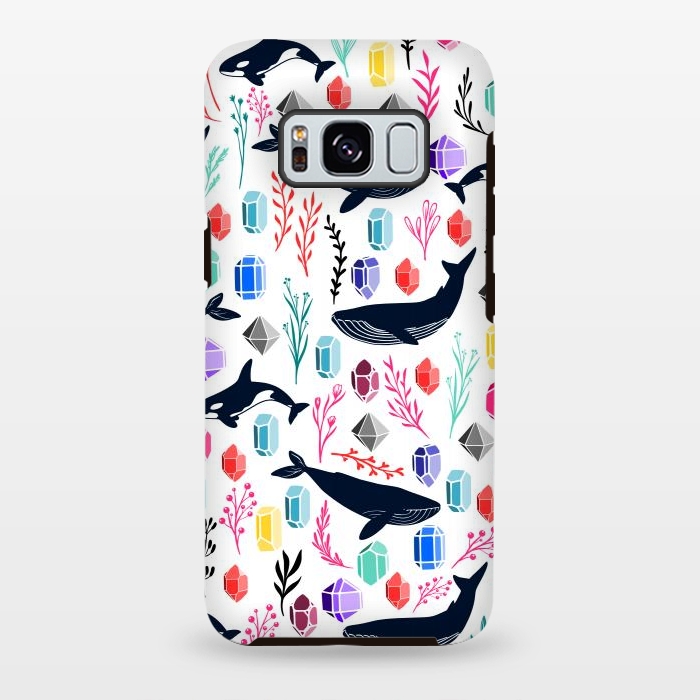 Galaxy S8 plus StrongFit Cute Whale by Karolina