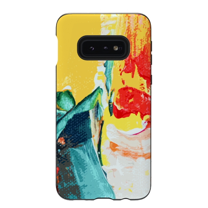 Galaxy S10e StrongFit Color Collage by Creativeaxle