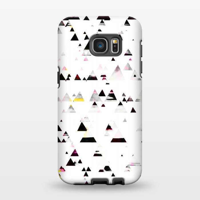 Galaxy S7 EDGE StrongFit Minimal triangles geometric stylised forest by Oana 