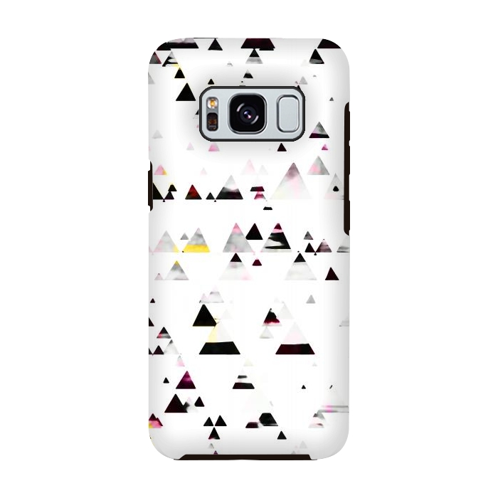 Galaxy S8 StrongFit Minimal triangles geometric stylised forest by Oana 