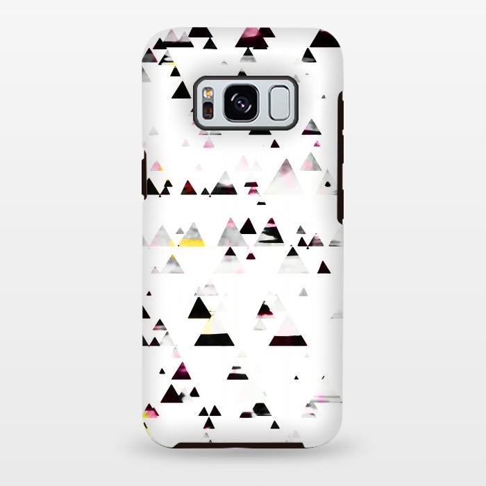 Galaxy S8 plus StrongFit Minimal triangles geometric stylised forest by Oana 