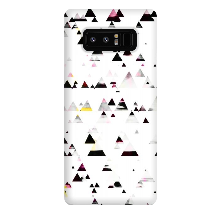 Galaxy Note 8 StrongFit Minimal triangles geometric stylised forest by Oana 