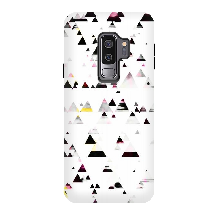 Galaxy S9 plus StrongFit Minimal triangles geometric stylised forest by Oana 