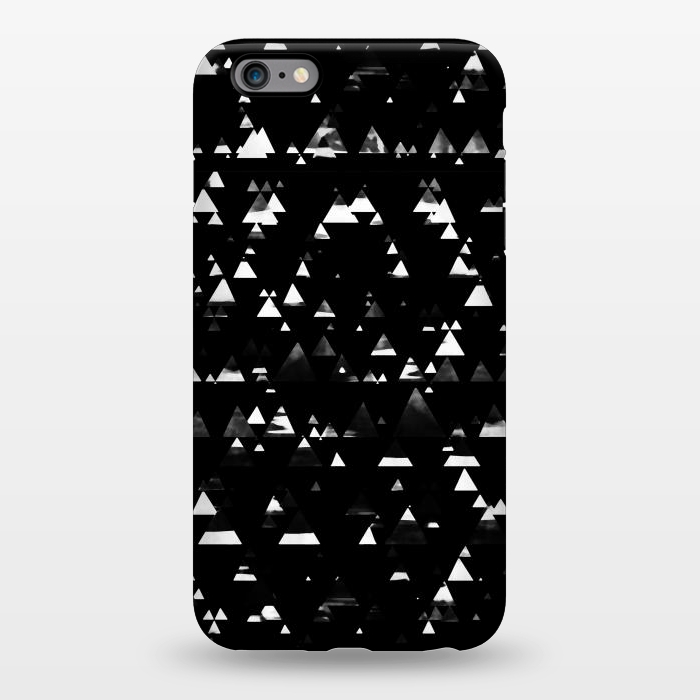 iPhone 6/6s plus StrongFit Black and white graphic triangles pattern by Oana 