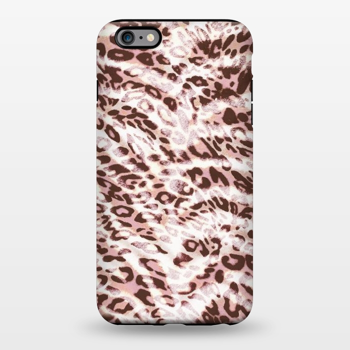 iPhone 6/6s plus StrongFit Blush pink leopard print and zebra stripes by Oana 
