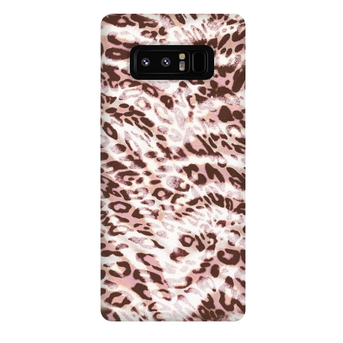 Galaxy Note 8 StrongFit Blush pink leopard print and zebra stripes by Oana 
