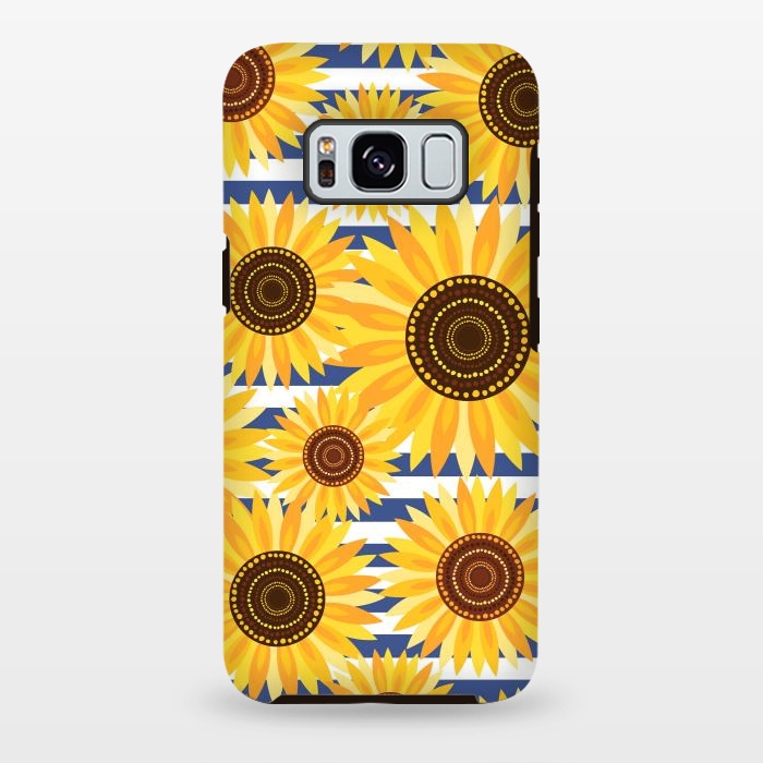 Galaxy S8 plus StrongFit Sunflowers by Laura Grant
