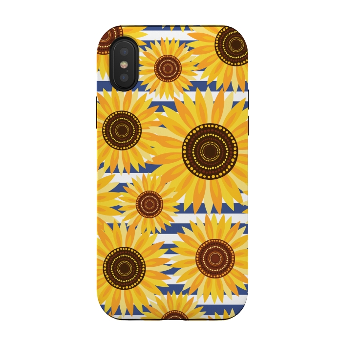 iPhone Xs / X StrongFit Sunflowers by Laura Grant