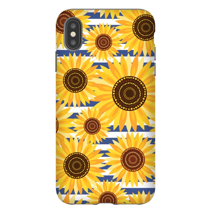 iPhone Xs Max StrongFit Sunflowers by Laura Grant