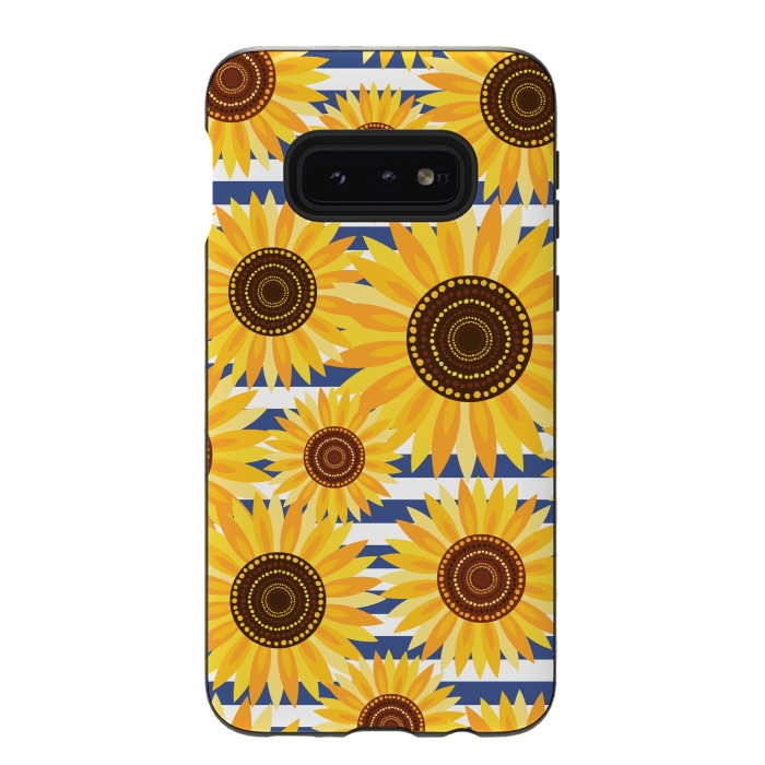 Galaxy S10e StrongFit Sunflowers by Laura Grant