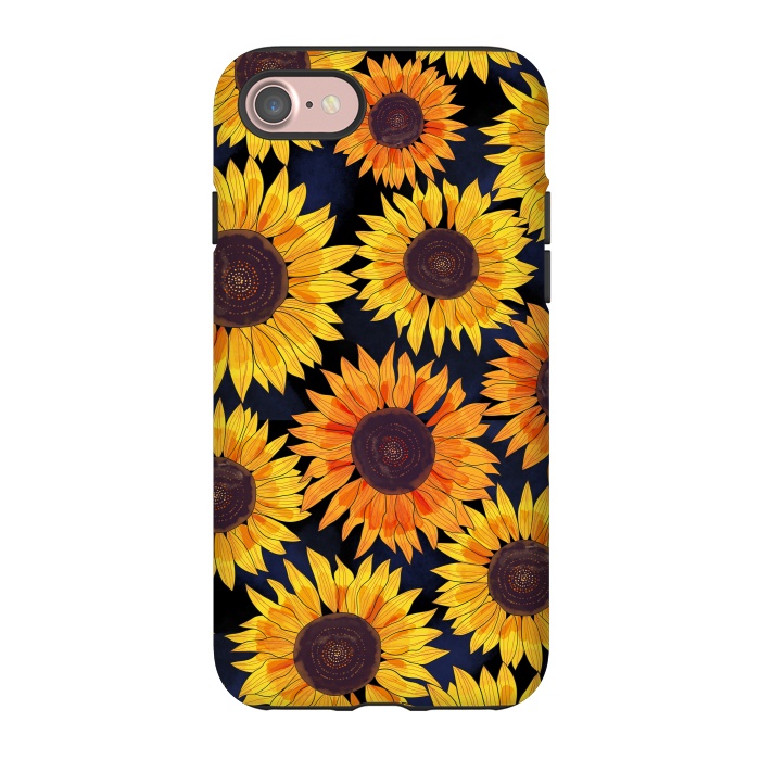 iPhone 7 StrongFit Sunflowers 2 by Laura Grant