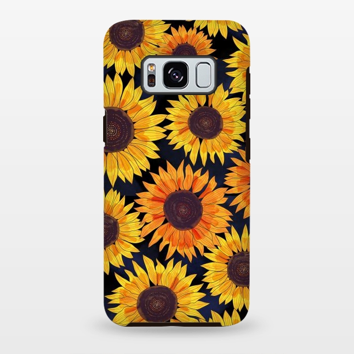 Galaxy S8 plus StrongFit Sunflowers 2 by Laura Grant