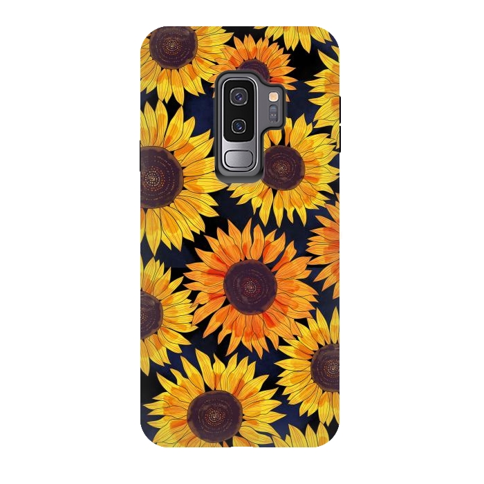Galaxy S9 plus StrongFit Sunflowers 2 by Laura Grant