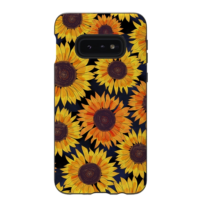 Galaxy S10e StrongFit Sunflowers 2 by Laura Grant