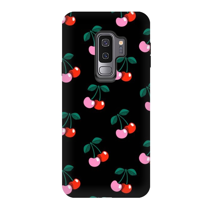 Galaxy S9 plus StrongFit Cherries by Laura Grant