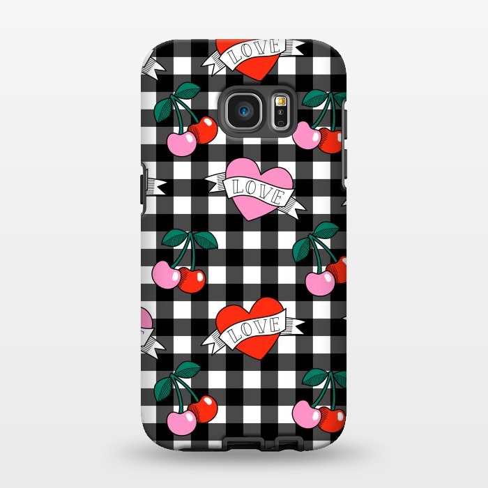 Galaxy S7 EDGE StrongFit Love heart by Laura Grant