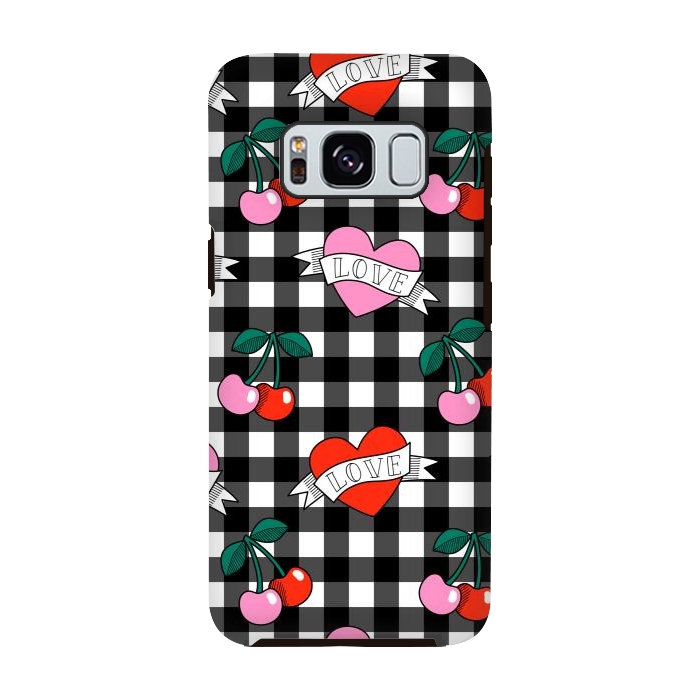 Galaxy S8 StrongFit Love heart by Laura Grant
