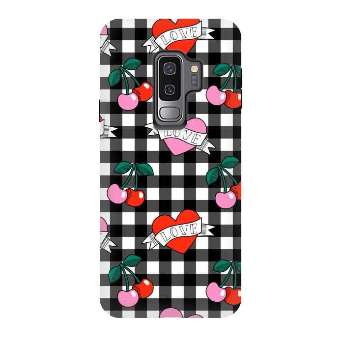 Galaxy S9 plus StrongFit Love heart by Laura Grant