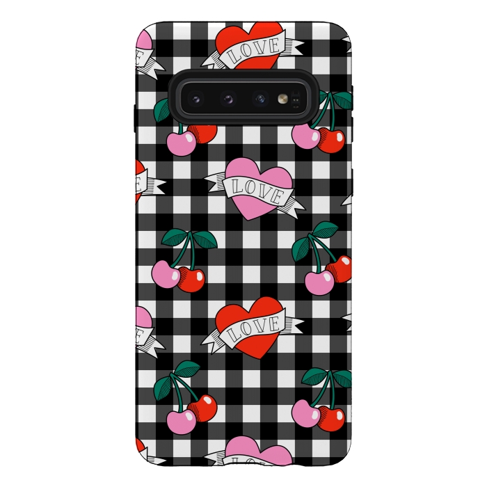 Galaxy S10 StrongFit Love heart by Laura Grant