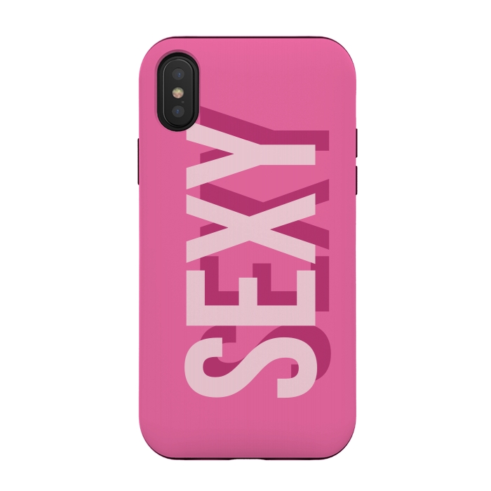 iPhone Xs / X StrongFit Sexy Pink by Dellán