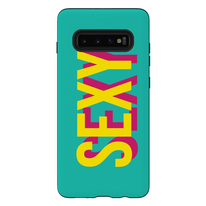 Galaxy S10 plus StrongFit Sexy (Fresh Turqoise) by Dellán